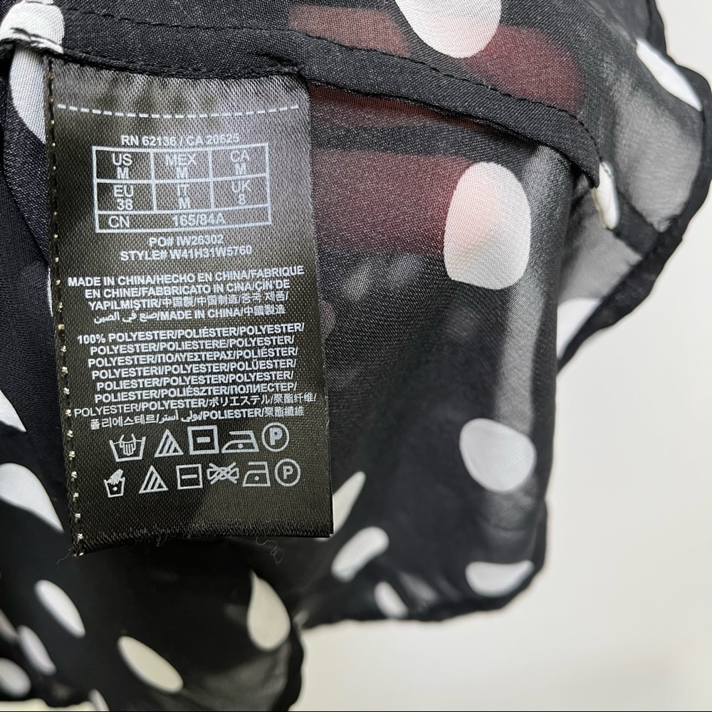 Guess Sheer Polka Dot Button Down - image 6